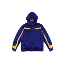 Design royal blue contrasting yellow work clothes, customized hooded quilted work clothes jacket, auto repair factory work clothes, labor protection clothes, snap button zipper women's work clothes SKWK154 Design royal blue contrasting yellow work clothes, customized hooded quilted work clothes jacket, auto repair factory work clothes, labor protection clothes, snap button zipper women's work clothes SKWK154